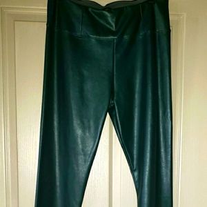 Faux leather leggings